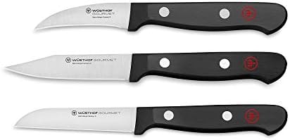 WÜSTHOF Gourmet 3-Piece Paring Knife Set, Black