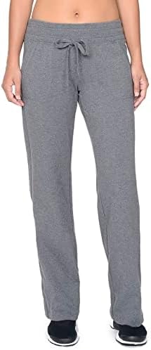 Danskin Women's Straight Leg Drawcord Athletic Pants