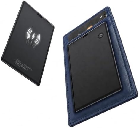 UQO Wallet Tracker Card, Works with Apple Find My, Slim Rechargeable