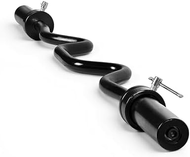 CAP Barbell Olympic Super Curl Bar, Black (2-Inch)