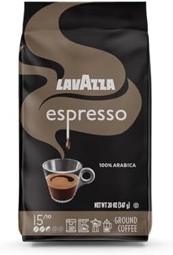 Lavazza Espresso Ground Coffee, Medium Roast, 100% Arabica, 20 oz Bag (Pack of 1)