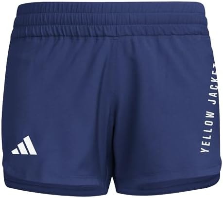 adidas Women's D4T Woven Georgia Technical University Training Shorts, Team Navy Blue/White/Georgia Technical University, X-Large/3" Inseam