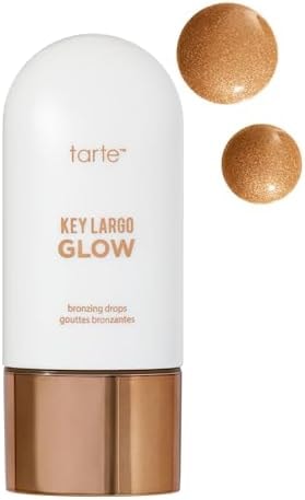 tarte key largo glow bronzing drops – Luminous Serum-Infused Liquid Bronzer with Vitamin E for Sun-Kissed Radiant Lightweight Hydration, Cruelty-Free, full size, bronze glow