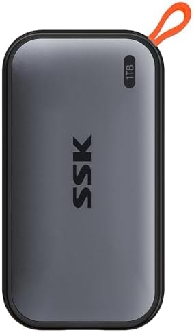 SSK Portable SSD 1TB External Solid State Hard Drive USB C Up to 1050MB/s