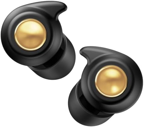 ZovGemy Quiet 2 Ear Plugs, Keychain case, Ultra Comfy, Reusable, 45dB Noise Reduction. Ideal for Sleep, Focus, Travel, Noise Sensitivity. Flexible Hearing Protection + Customizable fit, Black