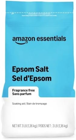 Amazon Essentials Epsom Salt Soak, Magnesium Sulfate USP, 3 Pound, 1-Pack (Previously Amazon Basics)