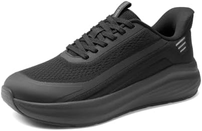 Bruno Marc Men's Cushioning Casual Walking Shoes,Size 9,All Black