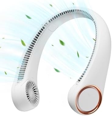 Gaiatop Portable Neck Fan Rechargeable, Hands-Free Cooling, 23.5hrs Runtime