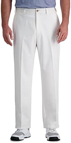 Haggar Men's Classic Fit Cool 18 Pro Golf Pant White