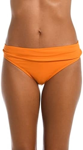 La Blanca Women's Island Goddess Banded Hipster Swimsuit Bottom, Tangerine, 14