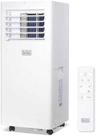 BLACK+DECKER Portable Air Conditioner, 8,500 BTU, BPACT05SM, White