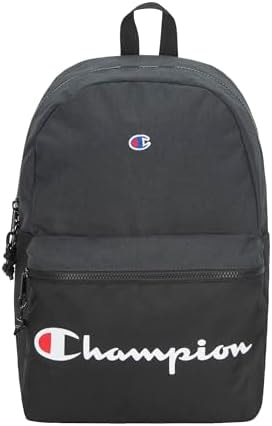 Champion unisex-adult Manuscript Backpack with Padded Adjustable Straps, Water Bottle Pocket for Work, Travel, Daily Use