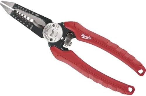 Milwaukee 48-22-3079 6-In-One Combination Wire Stripping and Reaming Pliers for Electricians