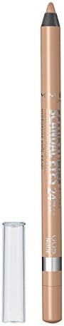Rimmel London Scandaleyes Waterproof Kohl Kajal Eyeliner Pencil, Intense Color, Long-Wearing, Smudge-Proof, 005, Nude, 0.04oz