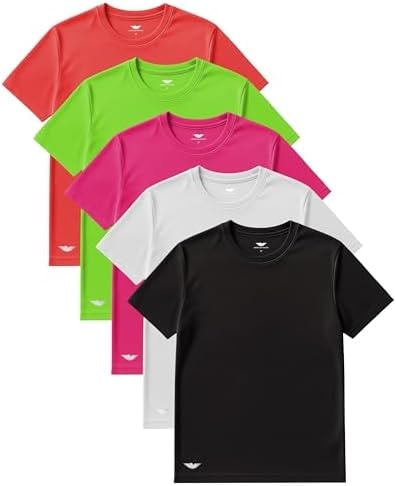 AMERICAN HEAVEN Men's Short Sleeve Workout Crew Neck Mesh T-Shirts