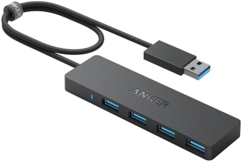 Anker USB Hub, 4-in-1 USB Splitter, 4 USB-A Ports with 5Gbps Data Transfer
