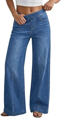 GRAPENT Trouser Jeans for Women Boyfriend Jeans for Women Pant Bay Blue