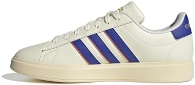 Adidas Mens Grand Court 2.0 Sportswear, Off White/Lucid Blue/Better Scarlet, 5