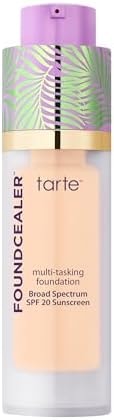 tarte babassu foundcealer dewy foundation Broad Spectrum SPF 20 Sunscreen – Foundation & Concealer in 1, Vegan Skincare Makeup, Medium Coverage, Cruelty-Free, full size, 8B porcelain beige