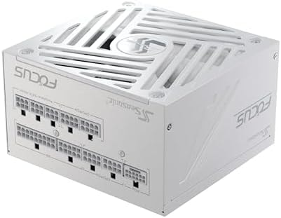 Seasonic Focus GX-750W 750W Power Supply, ATX 3.1 & PCIe 5.1 Ready, White