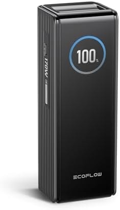 EF ECOFLOW Laptop Power Bank, 25,000mAh 170W Portable Charger with Dual 140W USB-C Ports, Smart Display, Flight-Approved for Travel, Fast Charging for iPhone 17/16 Series, MacBook, Samsung and More