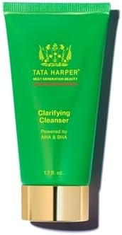 Tata Harper Clarifying Cleanser, Foaming Gel Cleanser for Blemish-Prone Skin, Sulfate-Free, Oily Skin Face Wash, Natural Skincare, 50ml