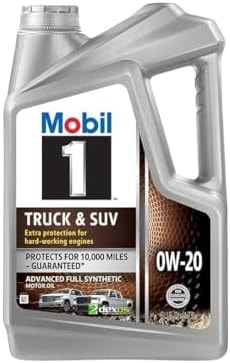 Mobil 1 Truck & SUV Full Synthetic Motor Oil 0W-20, 5 Quart