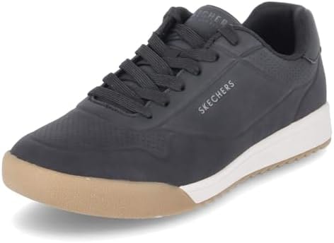 Skechers Men’s Zinger 2.0 The Arwen Retro Court Shoes, Black, 11 M