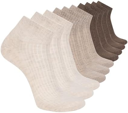 Skechers Men's 10-Pack Half Terry Classic Quarter Crew Socks, Comfort-Fit & Cushioned Footbed