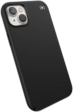 Speck Presidio2 Pro + MagSafe - iPhone 14 Plus Case with Microban Coating (Black/Black/White)