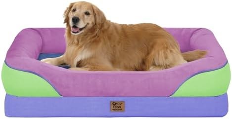 Chez Paw Waterproof Orthopedic XL Dog Bed for Large and Extra Large Dogs