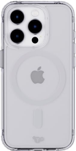 Tech21 Evo Clear case for iPhone 15 Pro - Compatible with MagSafe - Impact Protection Case - Clear