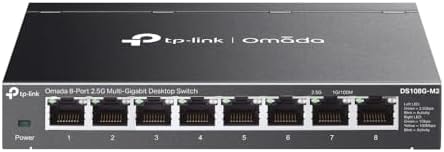 Omada DS108G-M2 8-Port 2.5G Multi-Gigabit Unmanaged Network Switch