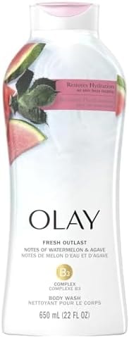 Olay Body Wash Fresh Water Melon And Agave 22 Ounce (Pack of 2)
