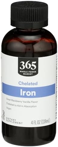 365 by Whole Foods Market, Liquid Iron - Blackberry Vanilla Flavor, 4 OZ