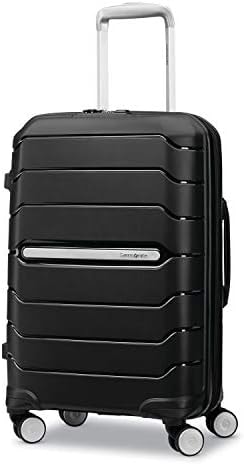 Samsonite Freeform Hardside Carry-On Luggage with Spinner Wheels - Hardshell Suitcase - TSA, Airline-Approved - Expandable Hard Shell, Smooth Rolling Wheels for Lightweight Travel – Black