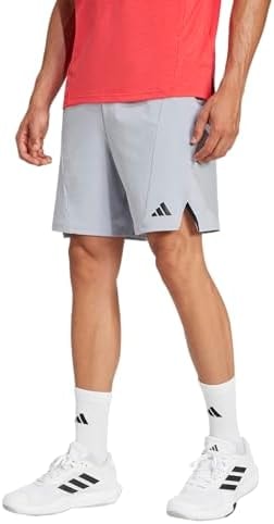Adidas Men's Designed for Training Workout Shorts, Halo Silver, Medium/7" Inseam
