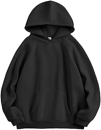 ANRABESS Hoodies for Women Oversized Fleece Sweatshirts,black,XL