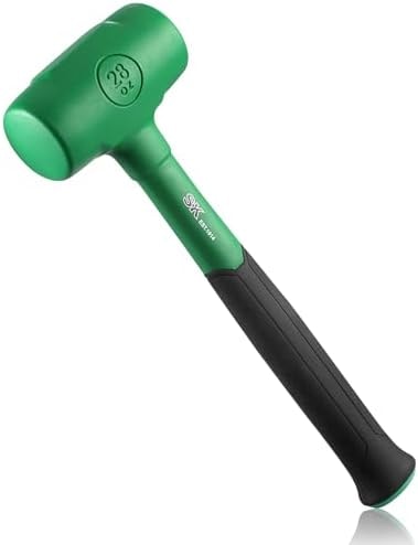 SK 28oz Dead Blow Hammer, Steel Shot-Filled Molded Head, Low-Rebound