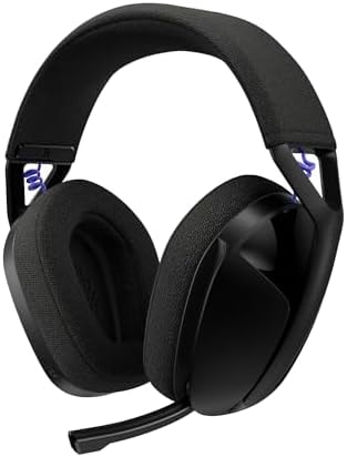 Logitech G321 Lightspeed Wireless Bluetooth Gaming Headset, Dynamic Comfort and fit, 16 kHz Boom mic, 20+ hrs Battery, PC, PS4, PS5, Nintendo Switch, Mobile - Black