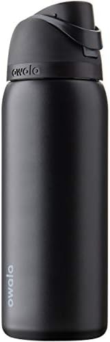 Owala FreeSip Stainless Steel Water Bottle 32 oz Very, Very Dark
