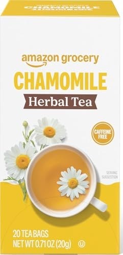 Amazon Grocery, Chamomile Herbal Tea Bags, 20 Ct