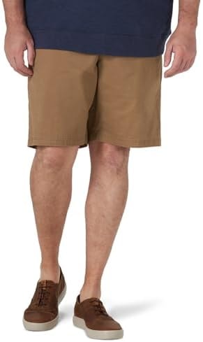 Lee Men's Extreme Motion Flat Front Short Original Khaki 38