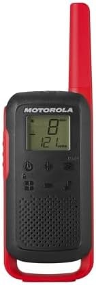 Motorola Solutions T210 Two-Way Radio Black W/Red Two-Pack