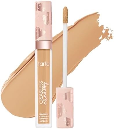 tarte creaseless creamy full-coverage concealer – Waterproof Hydrating Longwear, Niacinamide & Caffeine for covering Dark Circles & Blemishes, Vegan & Cruelty-Free, full size, 27S light-medium sand