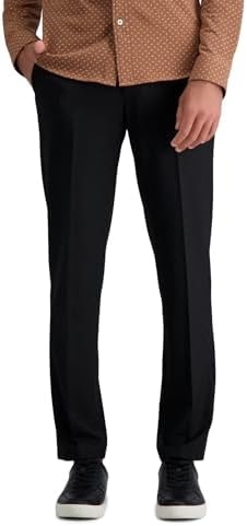 Haggar Men's JMH Slim Fit Dress Pant Black