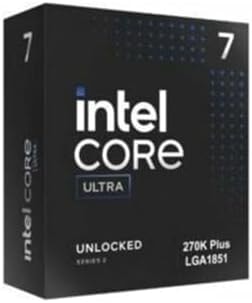 Intel® Core™ Ultra 7 Processor 270K Plus 24 cores (8 P-cores + 16 E-cores) up to 5.5 GHz