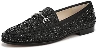 Sam Edelman Women's Loraine Loafer Black Crystal