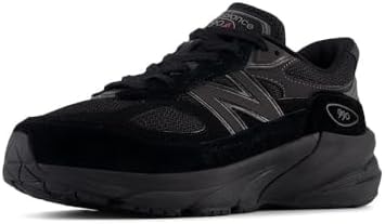 New Balance Kid's FuelCell 990 V6 Lace-Up Sneaker, Black/Black Metallic, 3 M Infant