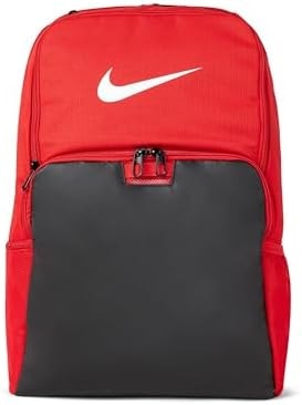 Nike Unisex Brasilia 9.5 Training Backpack (Extra Large, 30L), University Red/Black/White, MISC